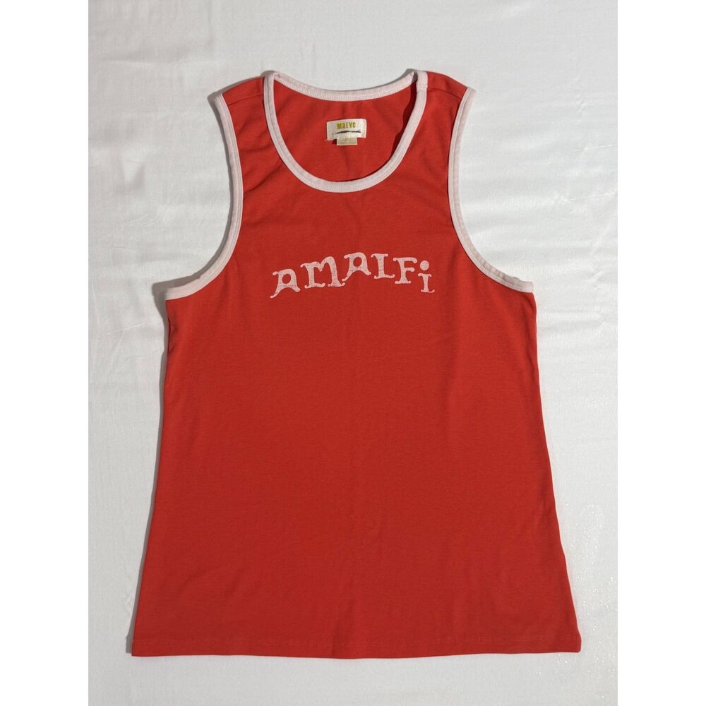 Maeve by Anthropologie "Amalfi" Graphic Tank Top | Size XL